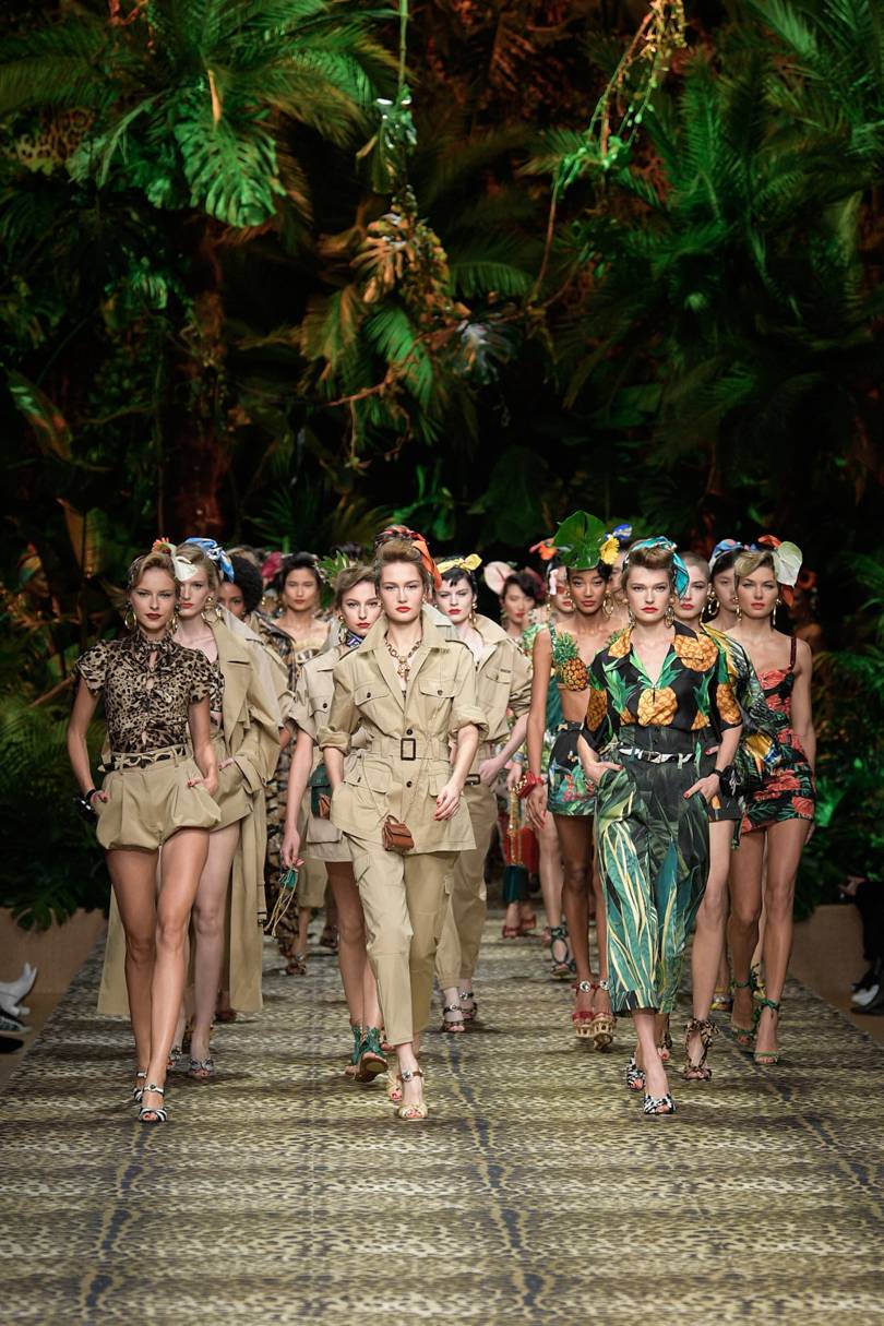 Inside Dolce & Gabbana's Jungle Themed Runway Show for Spring 2020